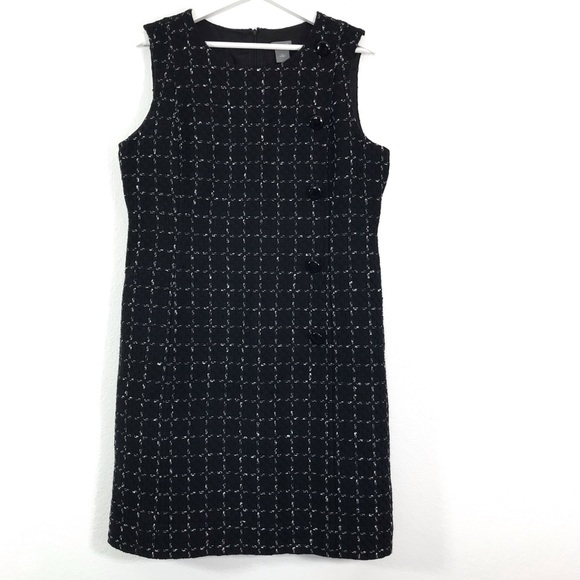 Ann Taylor Dresses & Skirts - Ann Taylor 14 black white tweed dress